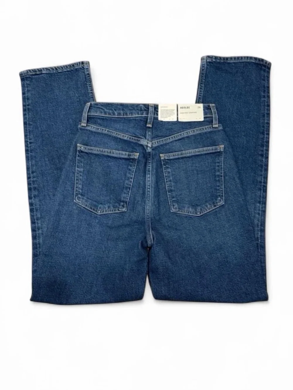 AGOLDE Stovepipe High Rise Straight Leg Jeans Discord 24 NWT